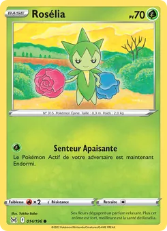 Carte Pokémon Rosélia 014 — Origine Perdue