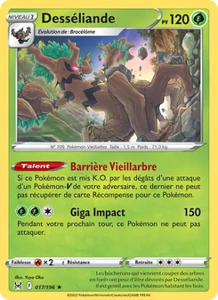 Carte Pokémon Desséliande 017