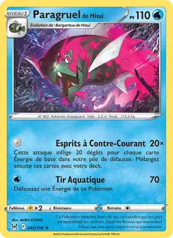 Carte Pokémon Paragruel de Hisui 045