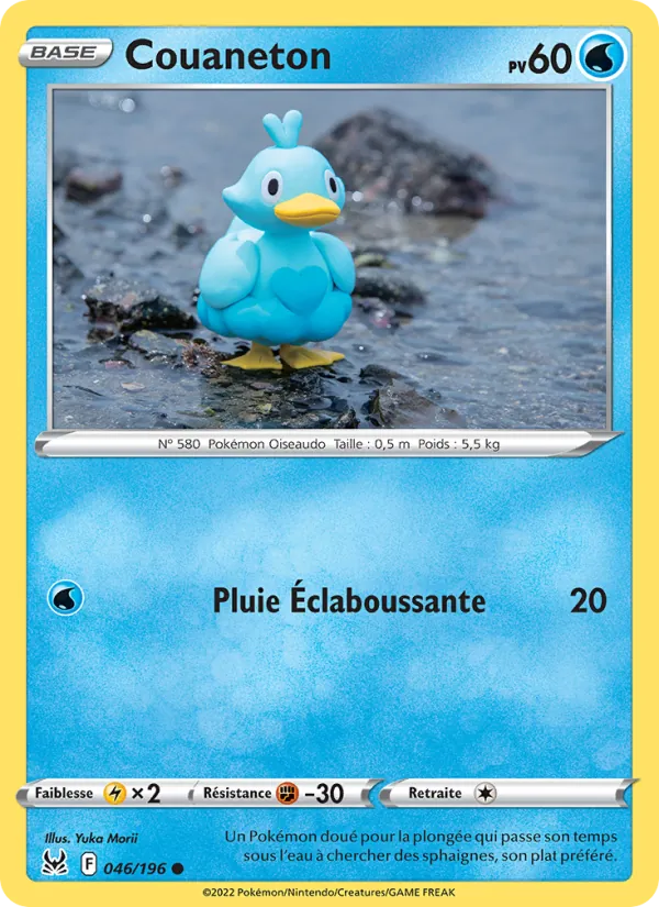 Carte Pokémon Couaneton 046/196 de l'extension Origine Perdue