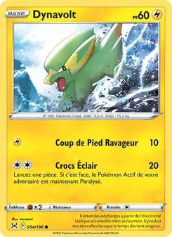 Carte Pokémon Dynavolt 054 — Origine Perdue