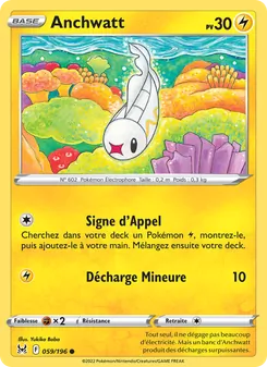 Carte Pokémon Anchwatt 059