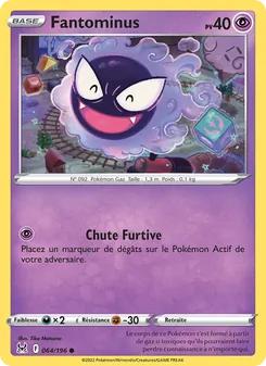 Carte Pokémon Fantominus 064