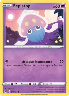 Carte Pokémon Sepiatop 077