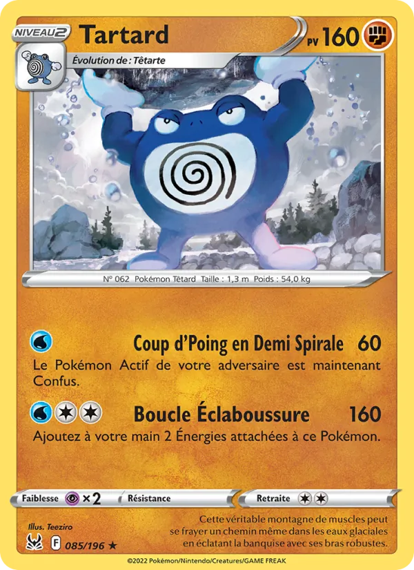 Carte Pokémon Tartard 085/196 de l'extension Origine Perdue