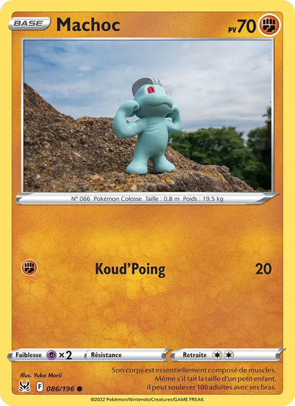 Carte Pokémon Machoc 086/196 de l'extension Origine Perdue