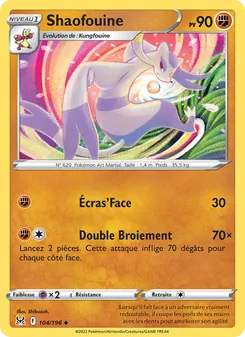 Carte Pokémon Shaofouine 104