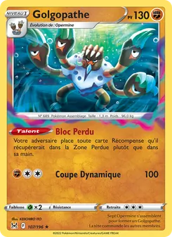 Carte Pokémon Golgopathe 107