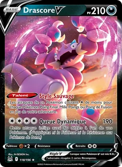Carte Pokémon Drascore V 118