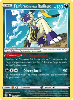 Carte Pokémon Farfurex de Hisui Radieux 123