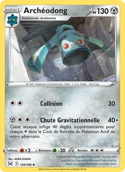 Carte Pokémon Archéodong 126