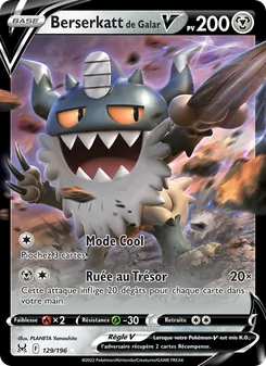 Carte Pokémon Berserkatt de Galar V 129