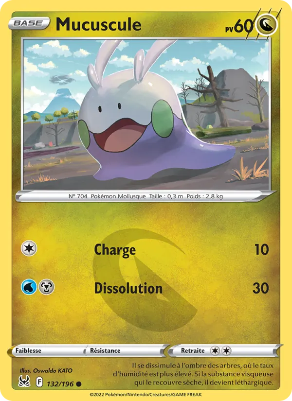 Carte Pokémon Mucuscule 132/196 de l'extension Origine Perdue