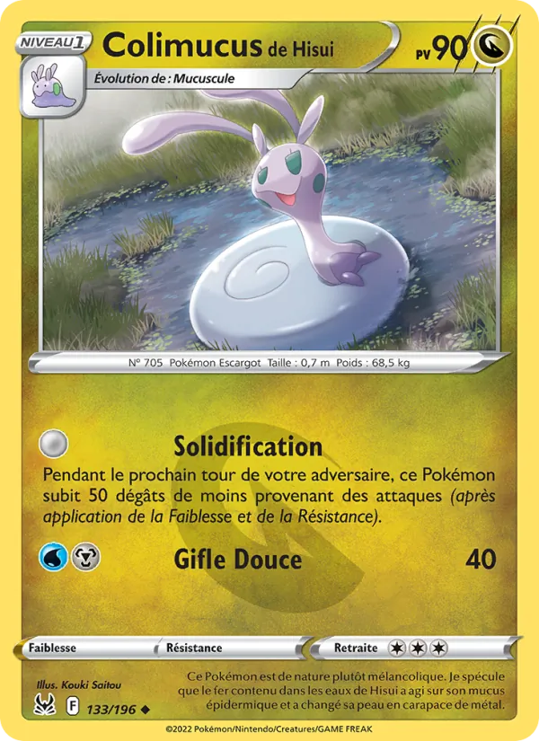 Carte Pokémon Colimucus de Hisui 133/196 de l'extension Origine Perdue