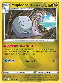 Carte Pokémon Muplodocus de Hisui 134