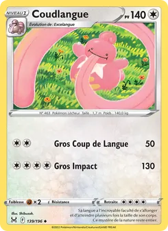 Carte Pokémon Coudlangue 139