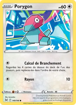 Carte Pokémon Porygon 140