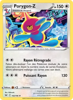 Carte Pokémon Porygon-Z 142