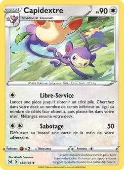 Carte Pokémon Capidextre 145 — Origine Perdue