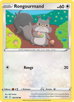 Carte Pokémon Rongourmand 150