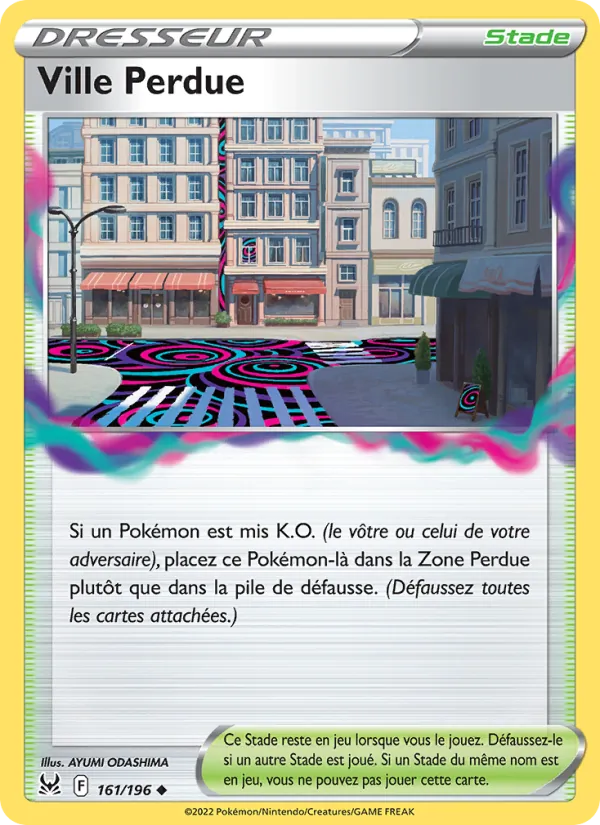 Carte Pokémon Ville Perdue 161/196 de l'extension Origine Perdue