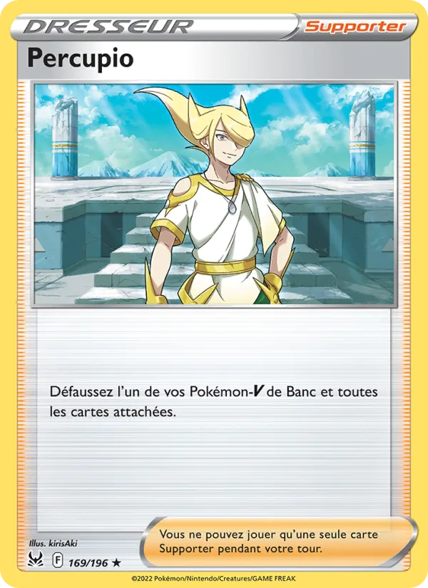 Carte Pokémon Percupio 169/196 de l'extension Origine Perdue