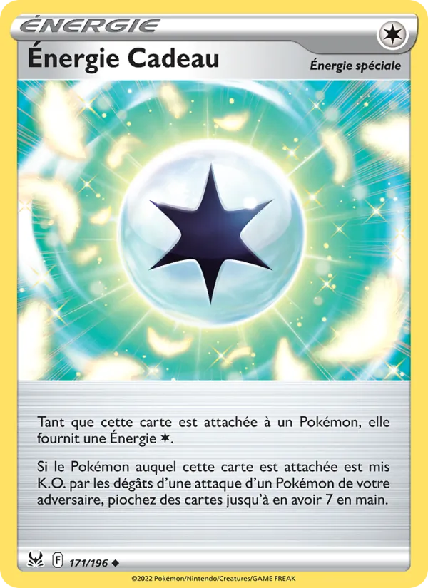 Carte Pokémon Énergie Cadeau 171/196 de l'extension Origine Perdue