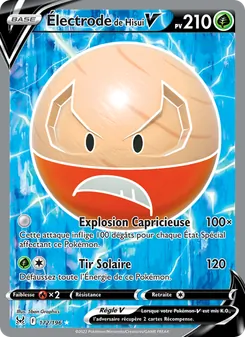 Carte Pokémon Électrode de Hisui V 172
