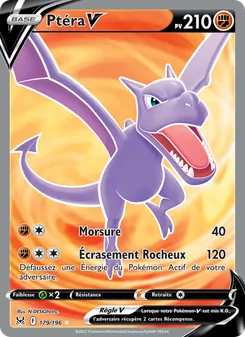 Carte Pokémon Ptéra V 179