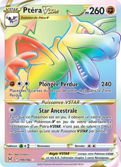 Carte Pokémon Ptéra VSTAR 199 — Origine Perdue