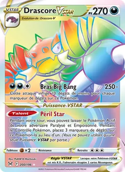 Carte Pokémon Drascore VSTAR 200 — Origine Perdue