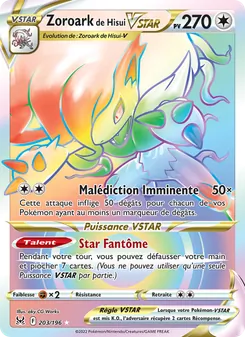 Carte Pokémon Zoroark de Hisui VSTAR 203 — Origine Perdue