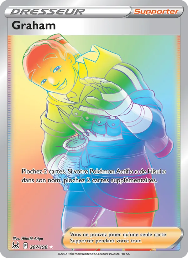 Carte Pokémon Graham 207/196 de l'extension Origine Perdue