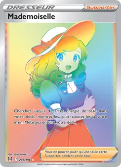 Carte Pokémon Mademoiselle 208
