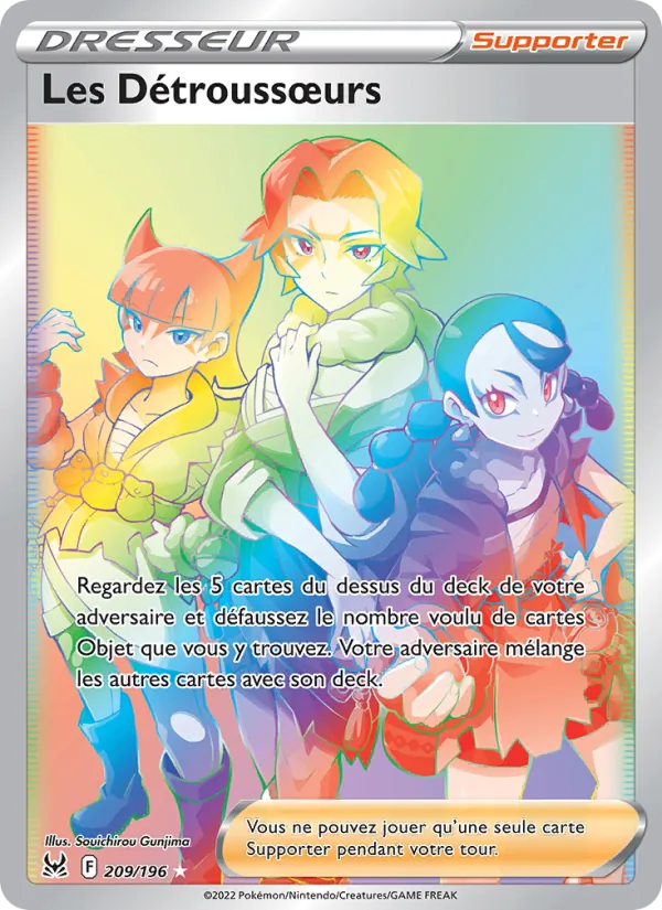 Carte Pokémon Les Détroussœurs 209/196 de l'extension Origine Perdue