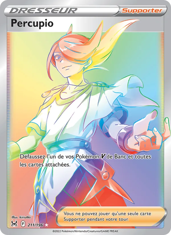 Carte Pokémon Percupio 211/196 de l'extension Origine Perdue