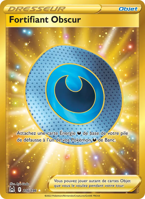 Carte Pokémon Fortifiant Obscur 216/196 de l'extension Origine Perdue