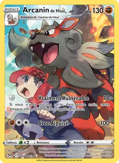 Carte Pokémon Arcanin de Hisui TG08