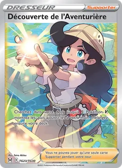 Carte Pokémon Découverte de l'Aventurière TG23 — Origine Perdue