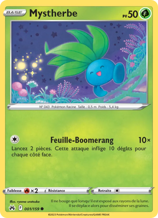 Carte Pokémon Mystherbe 001/159 de l'extension Zénith Suprême