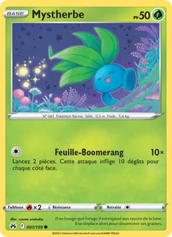 Carte Pokémon Mystherbe 001