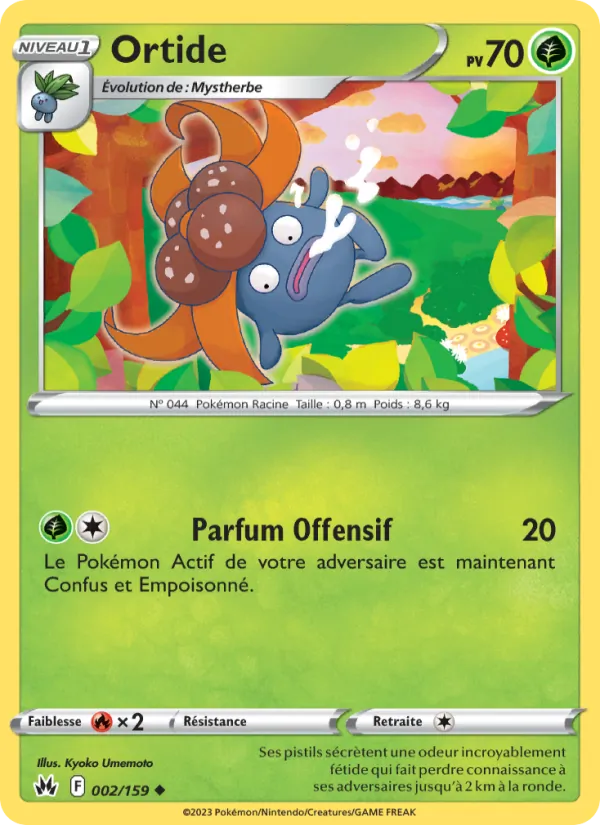 Carte Pokémon Ortide 002/159 de l'extension Zénith Suprême