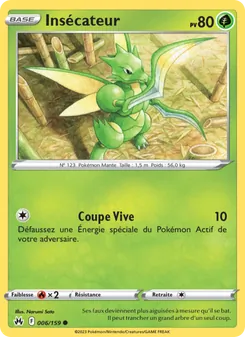 Carte Pokémon Insécateur 006