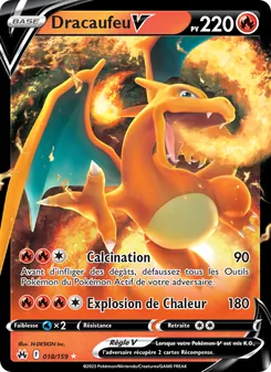 Carte Pokémon Dracaufeu V 018