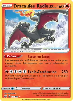 Carte Pokémon Dracaufeu Radieux 020