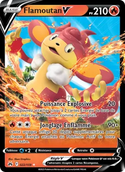 Carte Pokémon Flamoutan V 022