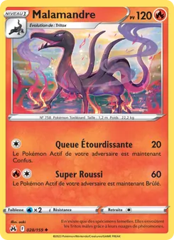 Carte Pokémon Malamandre 028