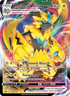 Carte Pokémon Zeraora VMAX 054