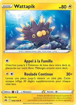 Carte Pokémon Wattapik 056