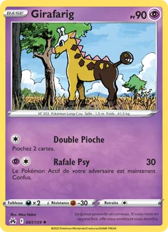 Carte Pokémon Girafarig 061